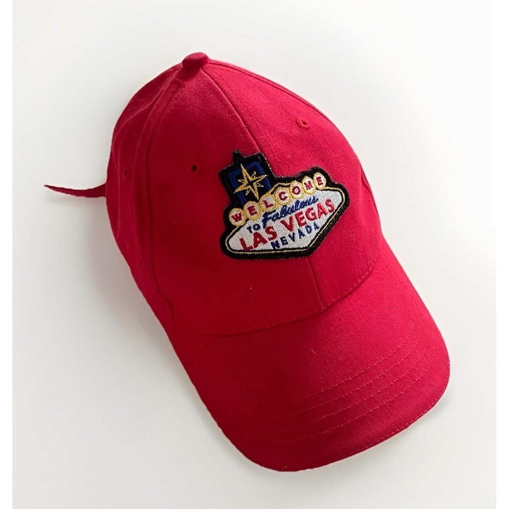 Las Vegas Nevada Embroidered Red Trucker Hat Casual Travel Gift Idea